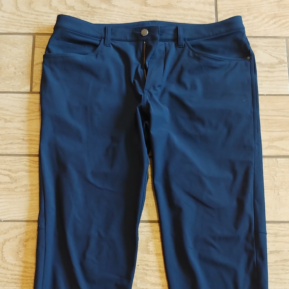 Used Lululemon ABC Classic Pant, 33" W 34" L Navy